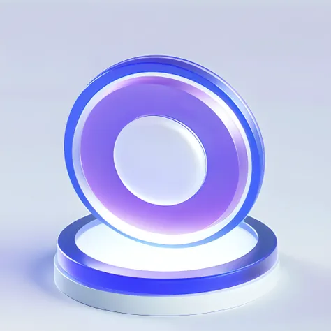 Circle icon,Lots of details, Octane Rendering, Transparent glass texture,Frosted glass, Transparent sense of technology, industrial design, White background, Studio Lighting, Sunlight, flat, Minimum, quasi-object, Axisymmetric, Blender, C4D, best quality, ...