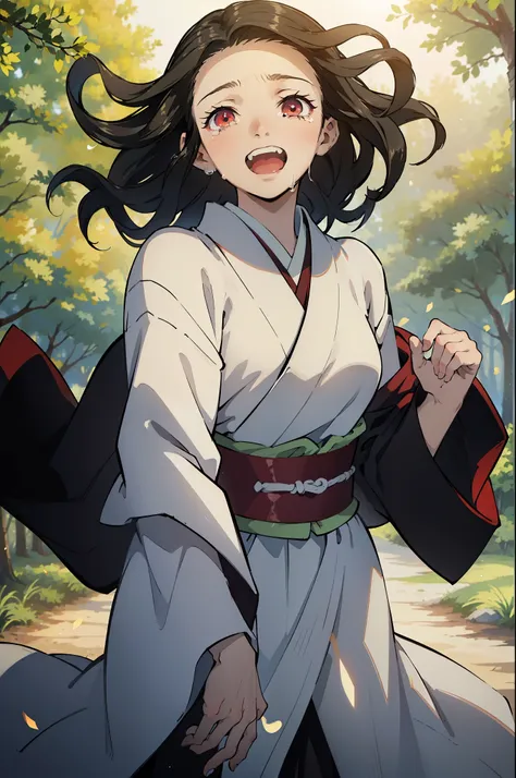 (masterpiece, best quality:1.2), kimetsu no yaiba style, kiyomi, (1girl, solo), 18years old, upper body, (front view, looking at...