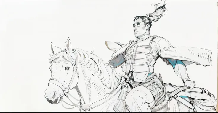 MAN RIDING ON HORSE