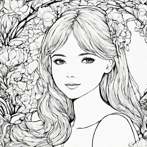 Line Art Colouring Book