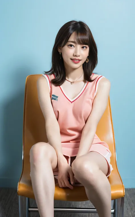 4086kbit,Attention to detail,The Truth About Skin and Skin Texture,
((Cat ear girl, Wearing school gym clothes, Attractive bare legs:1.6)),
((Full Body Shot,Wearing black high heels,Top View:1.5)),
((Sitting on a transparent chair, Nipples visible throug...
