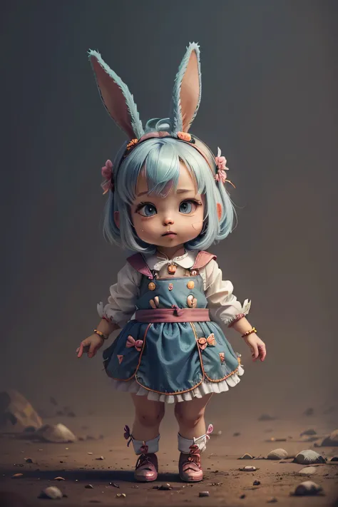 little rabbit, body, outfit warriror, Beautifull