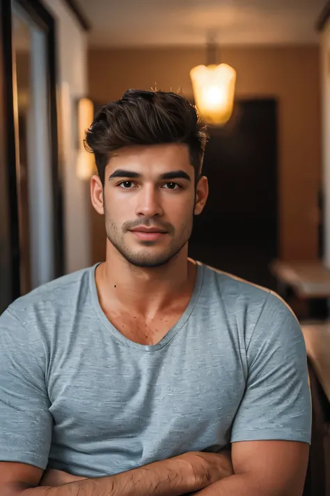 Realistic amateur photo posted to facebook , handsome men ,