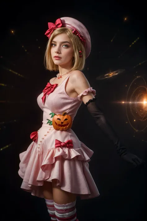 (1 lady), The beautiful, (Best quality at best:1.4), (ultra - detailed), (extremely detailed CG unified 16k), gold blonde hair, very detailed, High-definition RAW color photo, professional photoshooting, amazing face and eyes, cosmetics, (amazingly beautif...