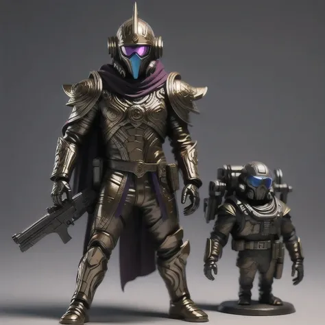 rainstorm (((Dancing in the Rain)))Close-up of a man toy holding a gun, Painted Action Figures, an aztec warrior, Art Station Masterpiece, Colored zbrush rendering, Warrior in sci-fi armor, Super detailed fantasy characters, Assembling, High-octane renderi...