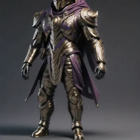 Close up of purple and gold toys, Super detailed fantasy characters, Science Fiction Characters render, detailed humanoid, Star Pathfinder Characters, Science Fiction Characters, Science Fiction Characters, humanoid character, very detailed character, Colo...