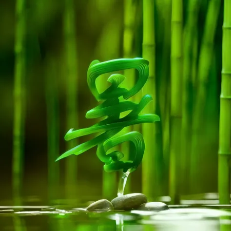 bamboo，Bamboo Leaves，stream，cup，Chess，Stone，Water Drops，Water Drop，detail，Rich