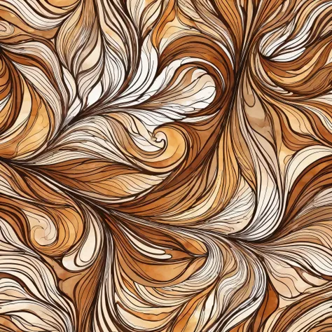 An abstract pattern in watercolor design and colors.
A masterpiece of vector graphics,
Best quality and high resolution guaranteed,
Strong brown lines merge,
A fascinating work of art, devoured.