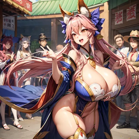 Tamamo, used by men for sexual relief　super breasts　Plump　Big areola　Ahegao　Big Ass　Big waist　Plump　Thick thighs　Tamamo raped by multiple men　Expose　Multiple onlookers　Tamamo sold at the slave market　Show　　Tamamo gets a big dick put in her pussy　Being rest...