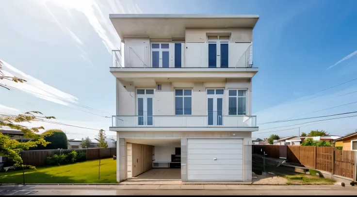 (Maison de ville en ville ,fermer les maisons et les arbres), (rue route) , paysage de rue, lumière du jour ( meilleure qualité) ((solution élevée)) ,(( photo réaliste)) ,lumière chaude, (vue nette de la maison de ville dans un style moderne, maison, Zone ...