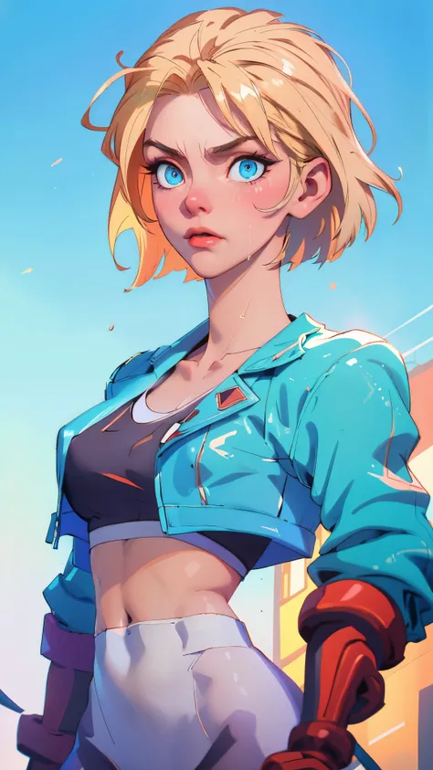 ((((masterpiece, best quality, high resolution)))), Extremely detailed 8K, 1 female, (Cammy White) wearing her Cammy White outfit, (Ultra HD, Ultra-detailed, Highly detailed, Highly realistic, Ultra-realistic, photograph realistic), (1girl:1.5), (Realistic...