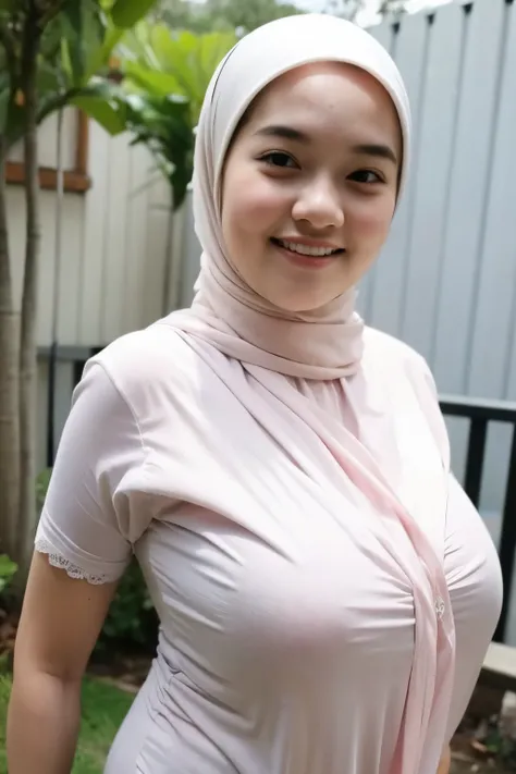 (Old Lady:1.7), Transparent transparency, (peach Chubby Short Strapless Dress), adorable, 1 girl, (face to face), 10 years old, baby face, happy, half body portrait, (face details: 1), (eye details:1), ((big breasts)). wearing transparent transparency long...