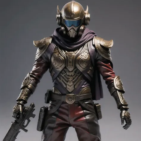 rainstorm (((Maya)))Close-up of a man toy holding a gun, Painted Action Figures, an aztec warrior, Art Station Masterpiece, Colored zbrush rendering, Warrior in sci-fi armor, Super detailed fantasy characters, Assembling, High-octane rendering, Drawing in ...