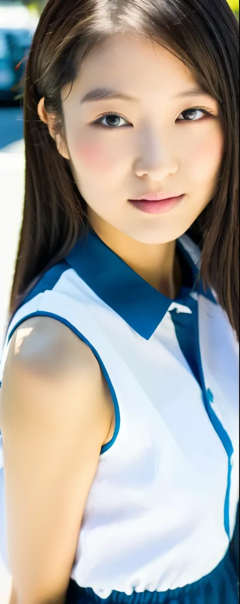 ((top-quality, 8K, masterpiece:1.3)), sharp focus:1.2, Beautiful Women in Perfect Style:1.4, Slender Abs:1.2, full body, wearing sleeveless shirts wide pants, ((dark brown hair:1.2)), (natural soft light, City Street:1.1), Highly detailed facial and skin ...