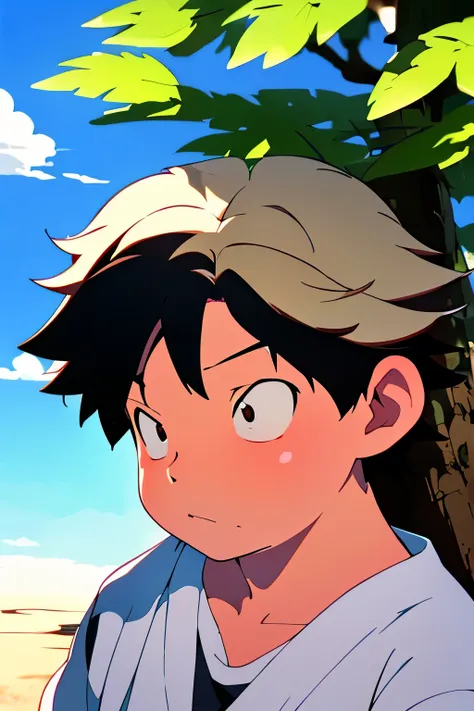 anime boy under a tree, mamoru hosoda, nagatoro, obesa ), totorrl, tanaka suguru, anime hi-fructose, anime”, sobrepeso!! adolesc...