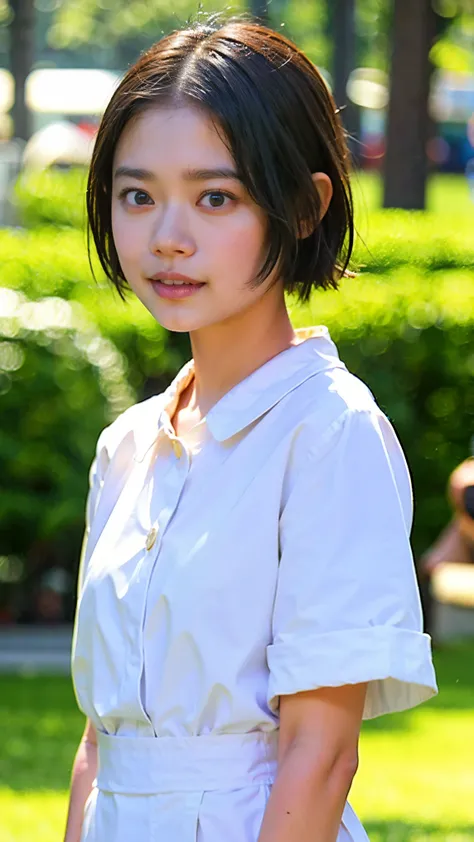 (8k、RAW Photos、highest quality、masterpiece:1.2)、(Realistic、Realistic)、1 Japanese girl、(((25 Years Old)))、(Short hair)、((Black Hair))、((Naked))、((Petite Woman))、skeletally correct