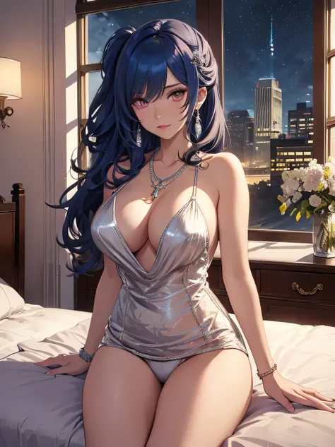 ((masterpiece, best quality)),
St. Louis (luxury wheels) (Azur Lane), Highres, highest quality, illustration, cinematic light, ultra detailed, detailed face, (detailed eyes), best quality, hyper detailed, masterpiece, (detailed face), large breasts, hair o...