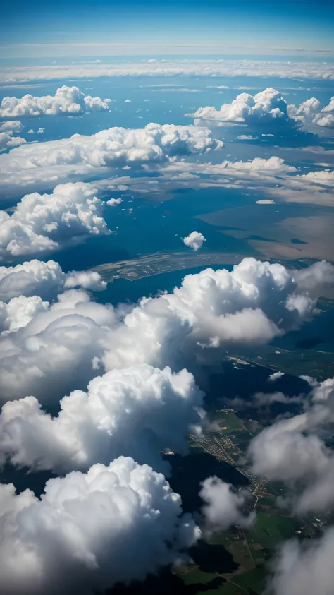 The Milky Way is visible in the sky、Above the Cloudsを飛行機が飛んでいる, Above the Cloudsに上がる, Above the Cloudsを飛ぶ, beautiful Cloudy, Heavenly atmosphere, Flying in the clouds, Clouds of heaven, Flying in the clouds, Ultra-realistic clouds, Above the Clouds, Surrou...