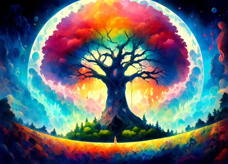 The Tree of Life, the beginning of creation, Melting in a parallel universe, Psychedelic