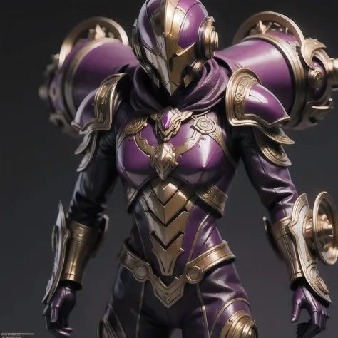 Close up of purple and gold toys, Super detailed fantasy characters, Science Fiction Characters render, detailed humanoid, Star Pathfinder Characters, Science Fiction Characters, Science Fiction Characters, humanoid character, very detailed character, Colo...