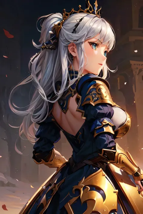 Woman in armor with sword and shield, Armor Girl, Highly detailed art gems, Kschaert Krentz Key Art Feminine, Detailed digital anime art, Anime fantasy artwork, 8k high quality detailed art, Style Art Germ, Amazing character art, 2. 5 d cgi Anime fantasy a...