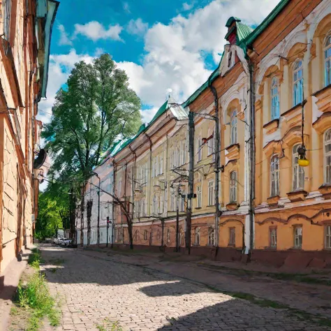 City streets of the Russian city of Vyborg10