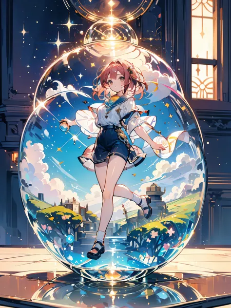 Rosélia, (((steep round seios, in a glass globe)))