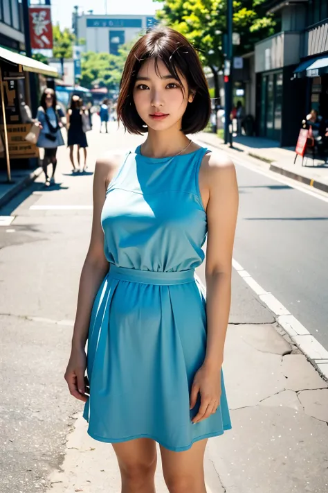 (top-quality、​masterpiece)Japan 30-year-old women、Perfect face proportions、Perfect body ratio、Professional Light、5mm lens、photographed on a Fujifilm XT3、Shot by a professional street photographer、Full body portrait、Scenery during a date、high-definition pic...