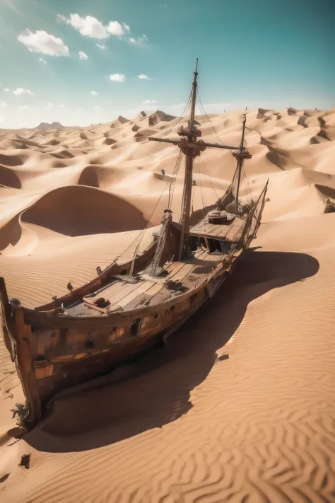 (masterpiece, highest quality:1.2), boat anchored on sand, detailed matte painting, andries stock, unsplash contest winner, rena...