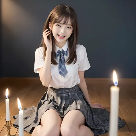 (highest quality, masterpiece:1.2), highest quality, High resolution, 1080P, 8K, Height: 158cm, ((A noble and intelligent girl like Japanese cute girly lady is hypnotizing and giggling, A very sweet, very noble, pretty and neat Japanese beautiful cute girl...