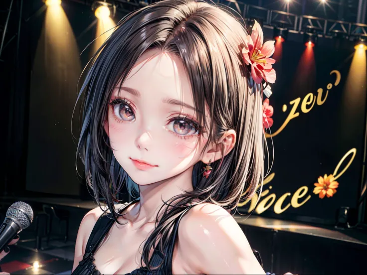 ((Best of the highest quality, 8k, Masterpiece, raw photo: 1.1)), (Sharp focus: 1.1), (1 AESPA, slim body type female, 22 y/o: 1.1), solo, Portrait Waist Up, (realistic, photo-realistic:1.37), face focus, finely small eyes, (forehead, short bob hair: 1.28)...