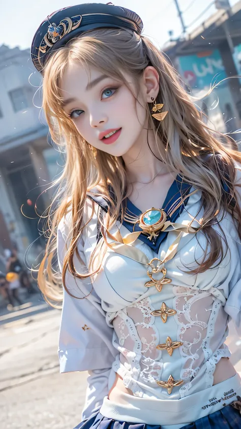 Jennie Blackpink Gorgeous Sheer Blue Short Dress, ​masterpiece, best qualtiy, High resolution, venus1, Yui, (Sailor Senshi Uniform:1.4), sailorvenus, aino minako, Golden white hair, magical , blue eyes, orangeskirt, Elbow length gloves, tiarra, 60% Pleated...