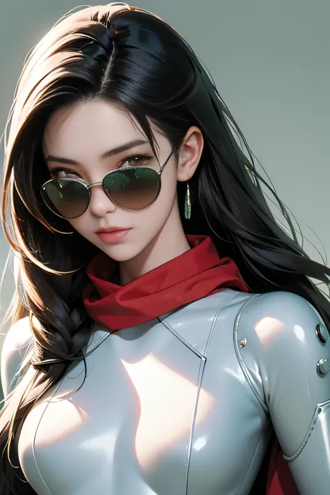 (masterpiece, best quality, 8k wallpaper, high resolution, ultra realistic), 1 woman, 1 girl with sunglasses, 18 years old, black hair (long hair,), 8k, RAW portrait (Japanese woman), masterpiece, photorealistic: 1.3, realistic, ultra high resolution, best...