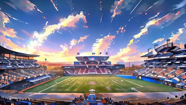 Cool backgrounds、Stadium、dawn