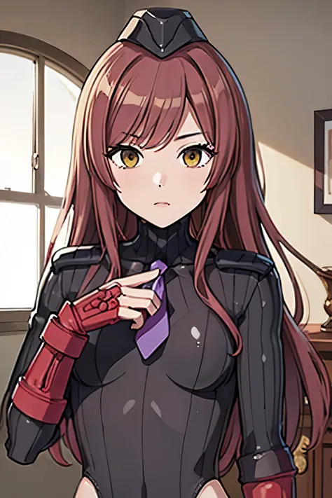 masterpiece, highest quality, (highest quality), (best illustrations), 8K,upper body,In the bedroom,perfect fingers, {{{masterpiece}}}, {{{best quality}}}, {{Super detailed}}, {{very delicate and beautiful, DOLLSUIT,black DOLLSUIT,{{{best quality}}}, {{Sup...