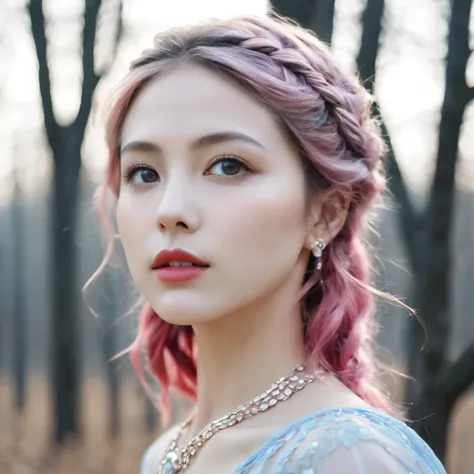 (best quality, 4k, Masterpiece, ultra detailed, hyperrealism, RAW quality), ((The face of the most beautiful young girl)), the most beautiful face ever created, gray-eyed princess, seductive look, ultra-detailed pupil, captivating, clean, perfect, (unique ...