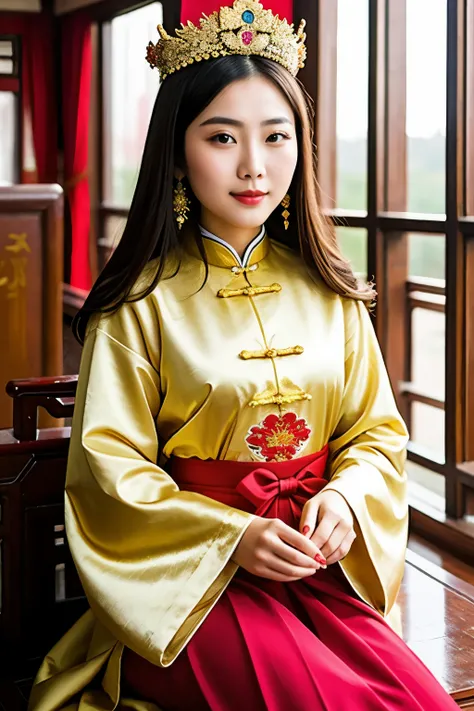 A beautiful Chinese girl empress