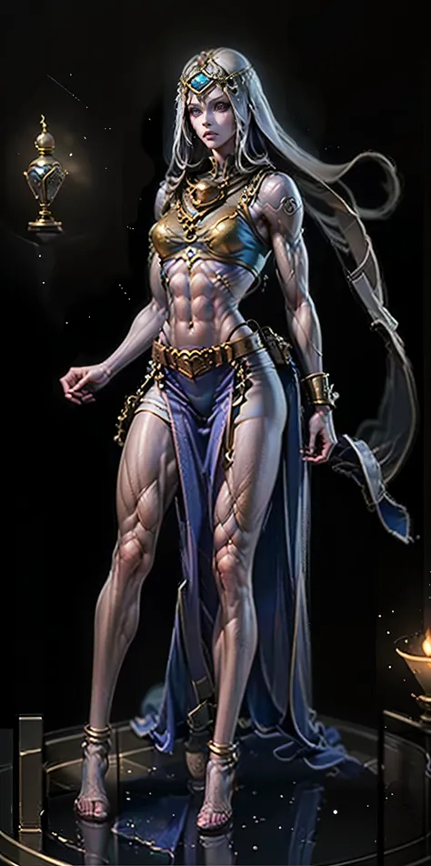 Solo Female: Body: Tall and slim with an hourglass figure Toned and muscular physique Slender abs Perfect anatomy
