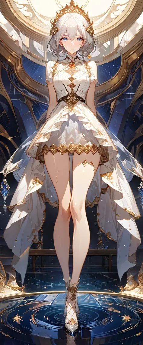 best quality ,masterpiece, illustration, Extremely delicate and beautiful, Extremely detailed ,CG ,Unite ,8k wallpaper, Astonishing, Fine details, masterpiece, best quality, Official Art, Extremely detailed CG Unite 8k wallpaper, Solitary, thigh Key Points...