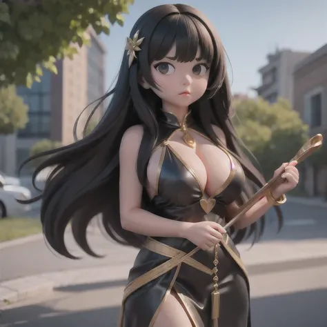 CG
1girl
bangs
bare shoulders
black dress
black eyes
black hair
blurry
blurry background
blurry foreground
bokeh
breasts
brown eyes
cleavage
closed mouth
depth of field
dress
hair ornament
jewelry
large breasts
long hair
looking at viewer
medium breasts
so...