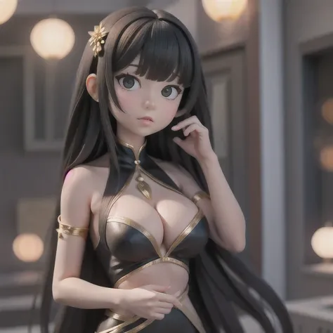 CG
1girl
bangs
bare shoulders
black dress
black eyes
black hair
blurry
blurry background
blurry foreground
bokeh
breasts
brown eyes
cleavage
closed mouth
depth of field
dress
hair ornament
jewelry
large breasts
long hair
looking at viewer
medium breasts
so...