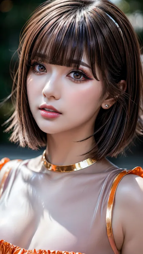 photorealism 16K realism, (Hyper-realistic proportional body, anatomically correct:1.3), ((ultra-fine digital art)), ((intricately detailed beautiful face)), (light pale complexion). BREAK, (small round head)),(high detailed realistic Super beautiful slim ...