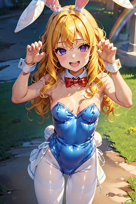 best quality, (masterpiece:1.3), absurdres, highres,16k, ultra high res, official art, illustration,extremely detailed, 1girl, solo, full body, 20yo, delicate lines tailed face, (medium hair:1.7), (wavy hair:1.7), swept bangs, (beautiful yellow hair:1.2), ...