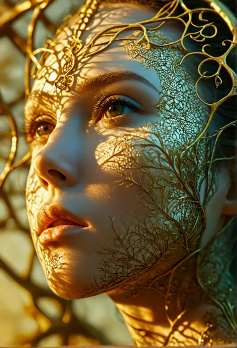 Beautiful face girl、First Love、The time has come to show the answer to those who do not know the meaning of eternity、Ultramarine Weather、Don't stop the summer、Psychedelic Art、(Fractal Art、Zendangle Art:1.2)、Highest quality、Ultra-detailed、Intensive、Gold...