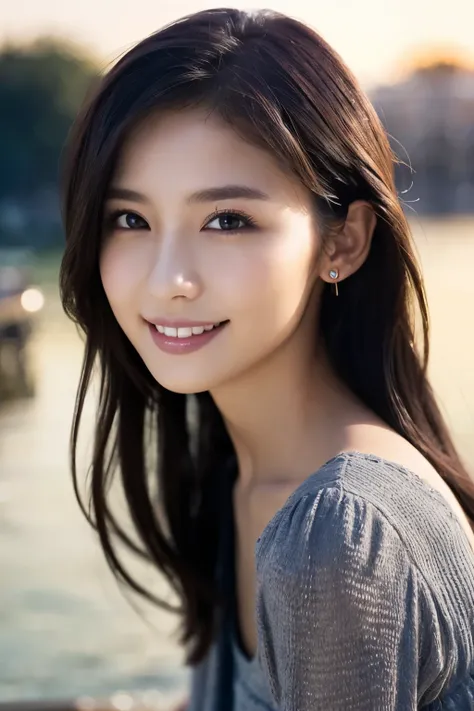 1 Girl, (Wearing a gray dress:1.2), (Supercluster), Very beautiful Japanese idol portraits,
(RAW Photos, Highest quality), (Realistic, Realistic:1.4), (masterpiece),
Very delicate and beautiful, Very detailed, 2k wallpaper, wonderful, finely, Very detail...