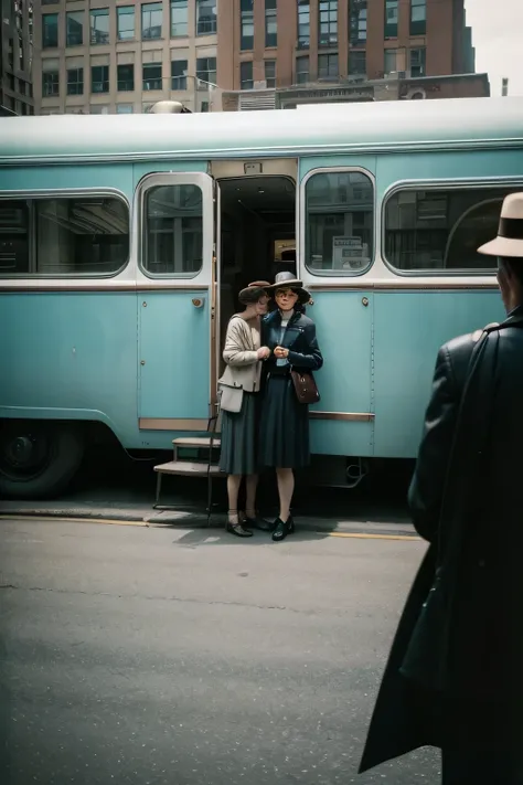 photo of a stop looking. photo style Vivian Maier North American photographer
