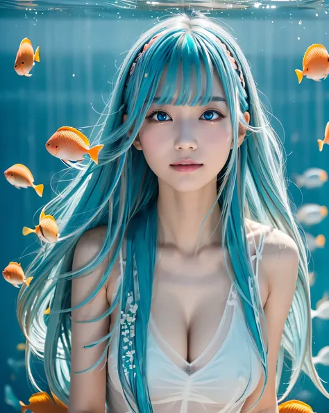 (Highest quality, 32k, High resolution, Masterpiece:1.5, ), marimo_jet, god々A photograph with brilliant dazzling and healing power., Evoking a sense of calm and elusive beauty, Expressing emotions, Have a rich imagination, Beautiful Japanese Girls, ((In th...