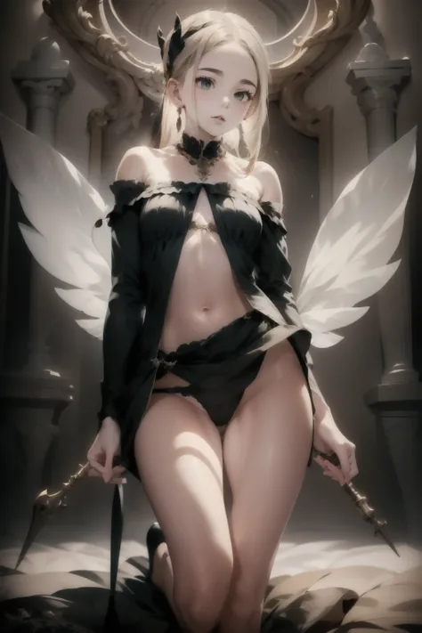 ((best quality)), ((masterpiece)), (detailed), 1girl, off-shoulder, Character design, female, dynamic poses, long white grey hair, grey white eyes, very skinny, detailed, best quality, no accesoires around the neck, no shoes, prominent collarbones, skinny ...