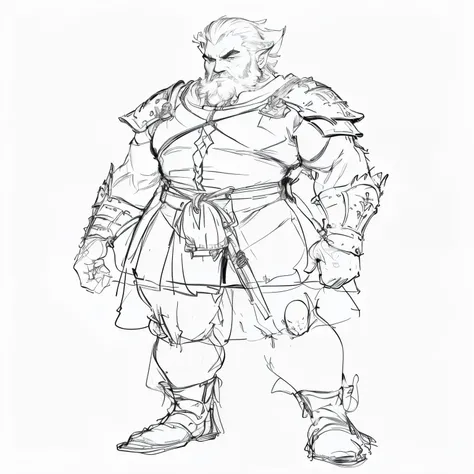 ((Highest quality)), ((masterpiece)), (detailed), Dwarf,Leather Armor、Macho、arms、Cool、cool、whole body、beard、Dwarf, dnd Dwarf, RPG Characters art, Barbarian Class, DwarfRPG Characters concept art, fantasy d&D text, Dwarf, RPG Characters, RPG concept art cha...