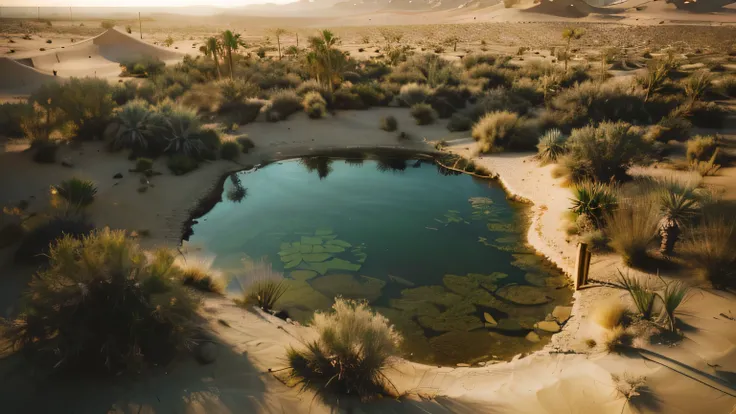 view of a small pond in the middle of a desert, in a desert oasis lake, oasis in the desert, desert oasis, serene desert setting, desert photography, standing next to desert oasis, desert oasis background, most perfect desert on the world, in the middle of...